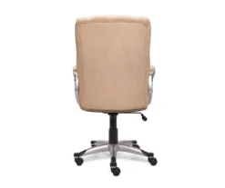 Fawn Tan Linen Executive Office Chair -Best Furniture Store 810513549 7