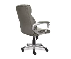 Glacial Gray Linen Executive Office Chair -Best Furniture Store 810513550 6