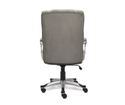 Glacial Gray Linen Executive Office Chair -Best Furniture Store 810513550 7