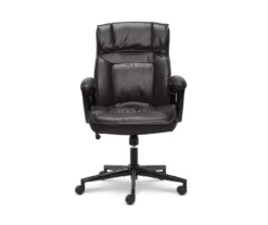 Hannah Black Bonded Leather Office Chair