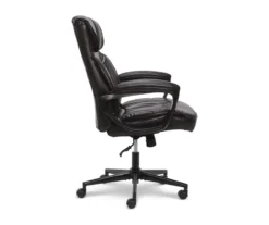 Hannah Black Bonded Leather Office Chair -Best Furniture Store 810513552 11
