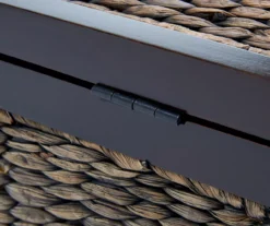 Rustic Black Wicker Storage Trunk -Best Furniture Store 810513555 6