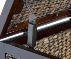 Rustic Black Wicker Storage Trunk -Best Furniture Store 810513555 7