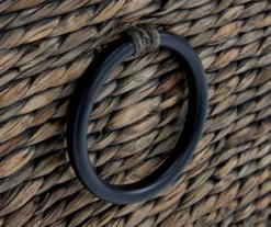 Rustic Black Wicker Storage Trunk -Best Furniture Store 810513555 9