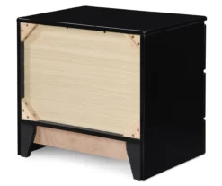 Black Hudson 2-Drawer Wood Nightstand -Best Furniture Store 810513557 13