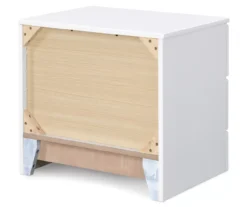 White Hudson 2-Drawer Wood Nightstand -Best Furniture Store 810513558 13