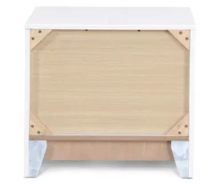 White Hudson 2-Drawer Wood Nightstand -Best Furniture Store 810513558 15