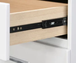 White Hudson 2-Drawer Wood Nightstand -Best Furniture Store 810513558 9