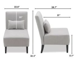 Serta Palisades Slipper Chair With Pillow -Best Furniture Store 810513584 5