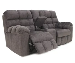 Acieona Slate Reclining Console Loveseat -Best Furniture Store 810519689 1