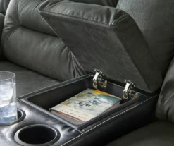 Earhart Faux Leather Reclining Console Loveseat -Best Furniture Store 810519695 5