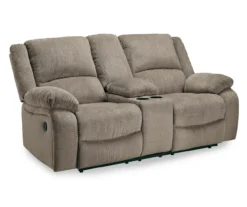 Draycoll Pewter Reclining Console Loveseat -Best Furniture Store 810519716 1