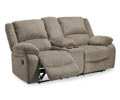 Draycoll Pewter Reclining Console Loveseat -Best Furniture Store 810519716 2