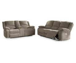Draycoll Pewter Power Reclining Console Loveseat 7 Draycoll Pewter Power Reclining Console Loveseat -Best Furniture Store 810519718 810519715