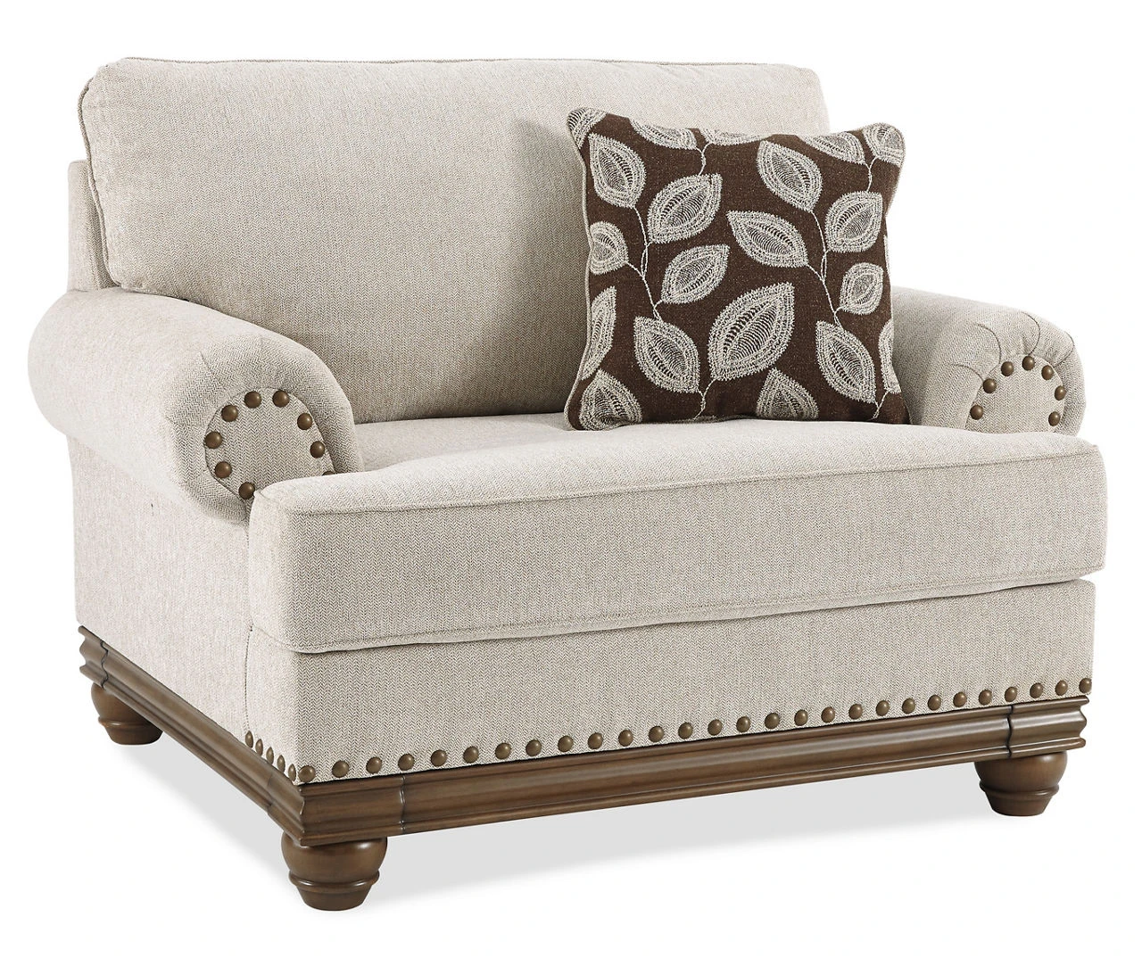 Harleson Wheat Nailhead Trim Chair And A Half 1 Harleson Wheat Nailhead Trim Chair And A Half