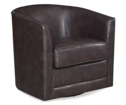 Willow River Hammond Faux Leather Swivel Accent Chair -Best Furniture Store 810519938 2