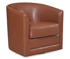 Willow River Hammond Faux Leather Swivel Accent Chair -Best Furniture Store 810519939 2