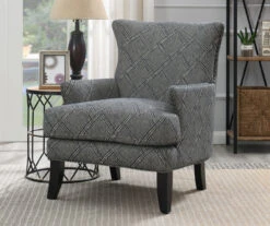 Bossa Gray Print Accent Chair -Best Furniture Store 810519952 7