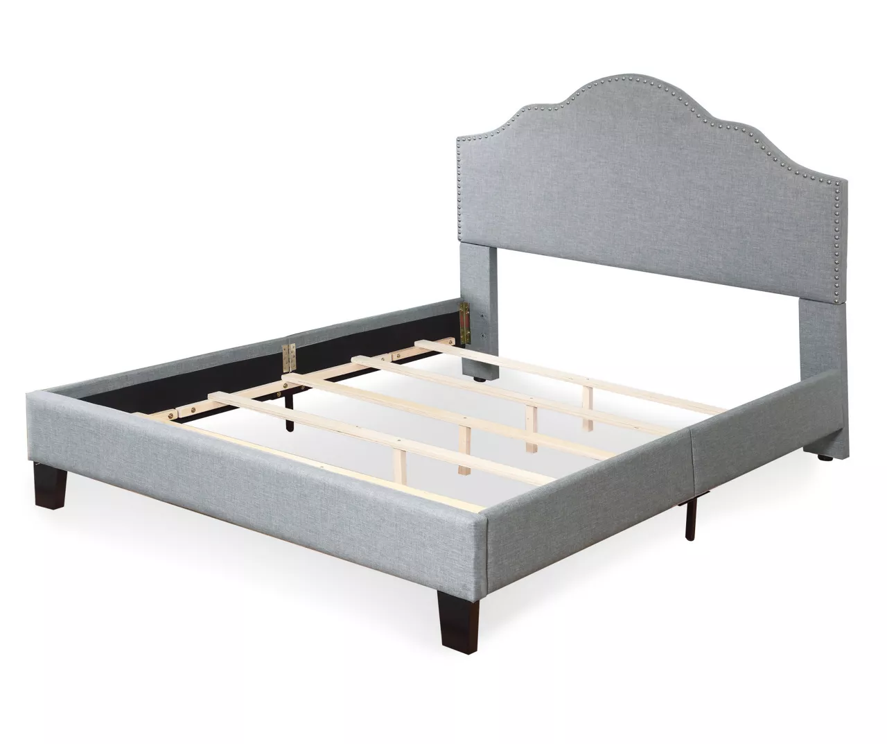 Lombard Light Gray Full Upholstered Bed 1 Lombard Light Gray Full Upholstered Bed