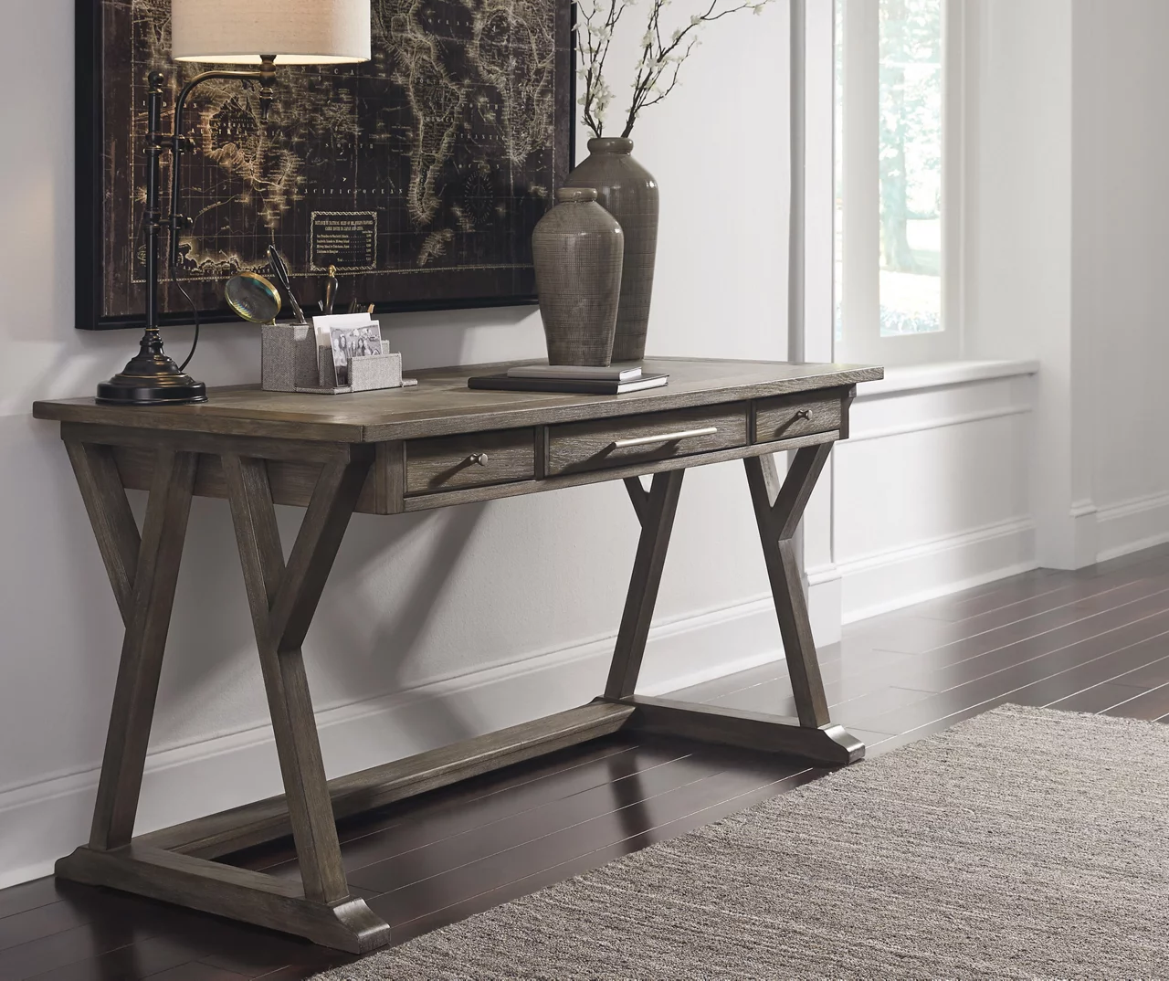 Luxenford 3-Drawer Office Desk 8 Luxenford 3-Drawer Office Desk - Image 8