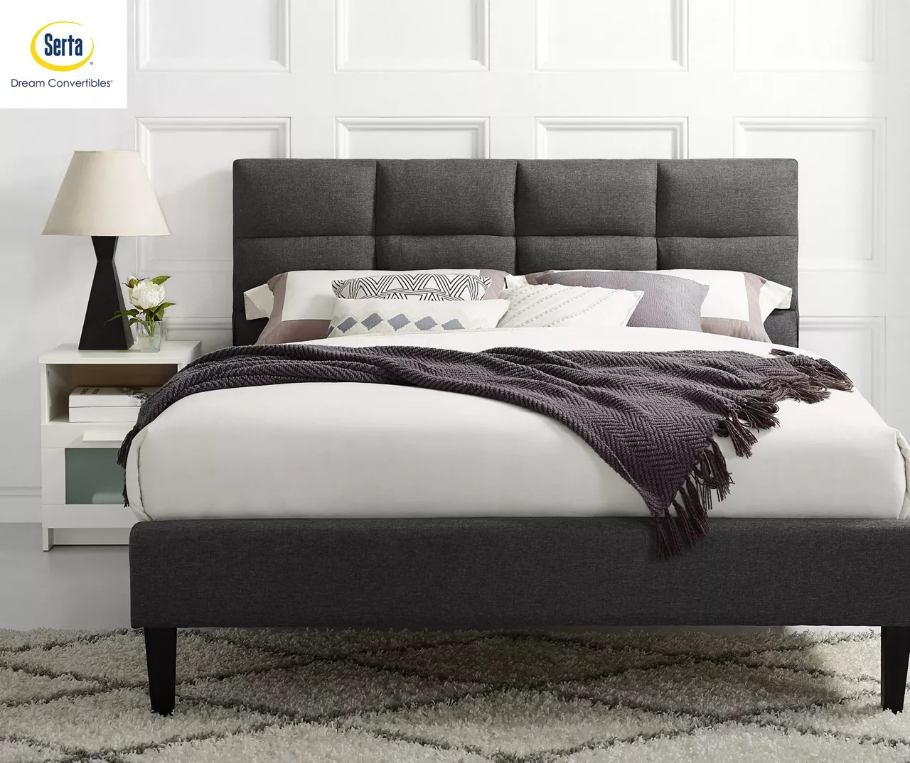 Orson Gray Full Upholstered Bed 1 Orson Gray Full Upholstered Bed