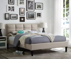 Orson Beige Full Upholstered Bed -Best Furniture Store 810524559 2
