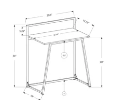 Monarch Small Space Metal Computer Desk -Best Furniture Store 810527352 5