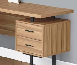 Brown Reclaimed 3-Drawer L-Shaped Corner Desk 7 Brown Reclaimed 3-Drawer L-Shaped Corner Desk -Best Furniture Store 810527371 3