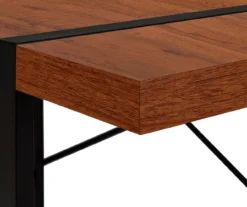 Cherry Wood Look Thick Panel Computer Desk -Best Furniture Store 810533369 7