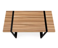 Brown Wood Look Thick Panel Computer Desk 12 Brown Wood Look Thick Panel Computer Desk -Best Furniture Store 810533370 5