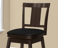 Faux Leather Swivel Bar Stools, 2-Pack -Best Furniture Store 810533430 4