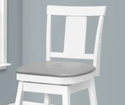 Faux Leather Swivel Bar Stools, 2-Pack -Best Furniture Store 810533432 4