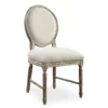 Sandstone Buff & Cream Upholstered Dining Chairs, 2-Pack