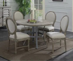 Sandstone Buff & Cream Upholstered Dining Chairs, 2-Pack -Best Furniture Store 810535745 7