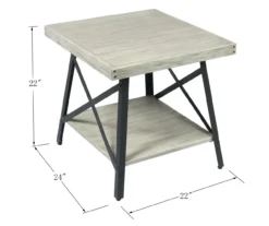 Willow River Pomona Open-Shelf End Table -Best Furniture Store 810535752 2