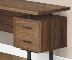 Walnut Wood Look 3-Drawer L-Shaped Corner Computer Desk 7 Walnut Wood Look 3-Drawer L-Shaped Corner Computer Desk -Best Furniture Store 810535778 4