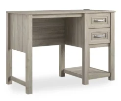Sierra Ridge Levi Light Walnut Pedestal Desk -Best Furniture Store 810538117 4