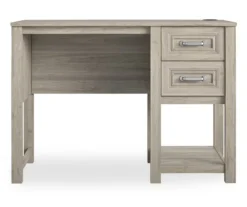 Sierra Ridge Levi Light Walnut Pedestal Desk