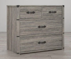 Nova Gray Oak 4-Drawer Storage Dresser 9 Nova Gray Oak 4-Drawer Storage Dresser -Best Furniture Store 810538201 2