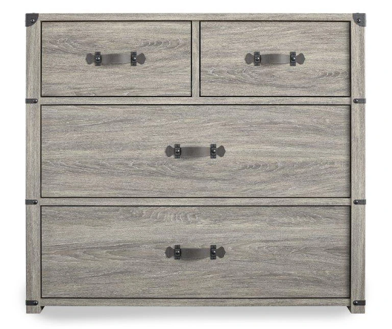 Nova Gray Oak 4-Drawer Storage Dresser 2 Nova Gray Oak 4-Drawer Storage Dresser - Image 2
