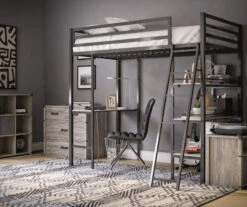 Nova Gray Oak 4-Drawer Storage Dresser 11 Nova Gray Oak 4-Drawer Storage Dresser -Best Furniture Store 810538201 6