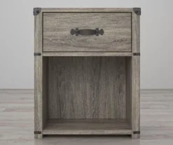 Nova Gray Oak Nightstand -Best Furniture Store 810538202 1