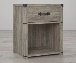 Nova Gray Oak Nightstand -Best Furniture Store 810538202 2