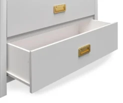 Monarch Hill Haven Dove Gray 3-Drawer Dresser -Best Furniture Store 810538227 6