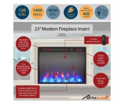 70" Intrepid Light Walnut Deluxe Electric Fireplace Console 8 70" Intrepid Light Walnut Deluxe Electric Fireplace Console -Best Furniture Store 810538245 4