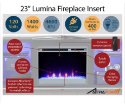 48" Intrepid White Electric Fireplace Console 10 48" Intrepid White Electric Fireplace Console -Best Furniture Store 810538247 5