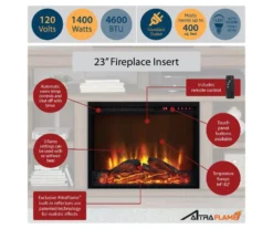 65" Himmel Espresso Electric Fireplace Console -Best Furniture Store 810538249 5