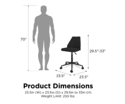 Novogratz Brittany Office Chair -Best Furniture Store 810538398 6