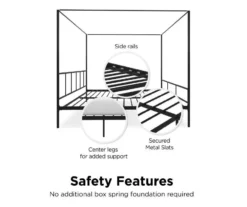 Novogratz Marion Canopy Bed -Best Furniture Store 810538415 5