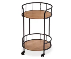 Rolling 2-Tier Side Table -Best Furniture Store 810539921 3